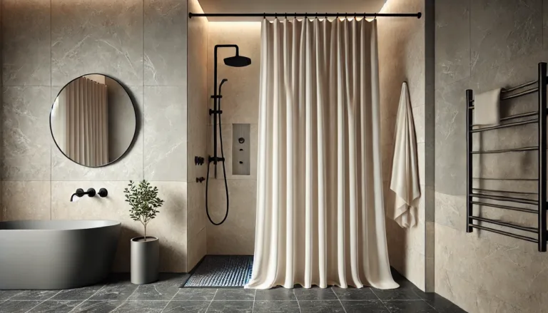 Shower curtain design for italian shower